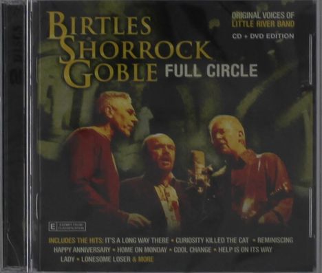 Birtles, Shorrock &amp; Goble  (Little River Band): Full Circle: Live, 1 CD und 1 DVD