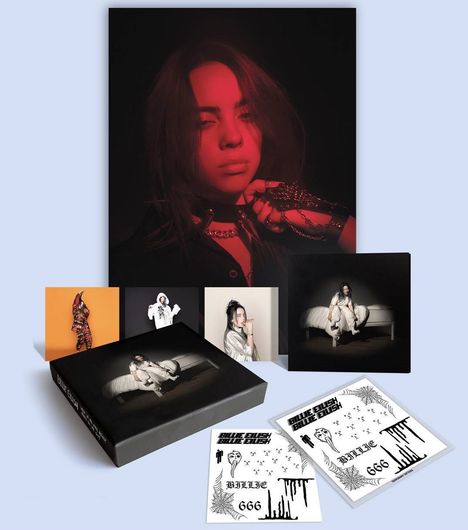 Billie Eilish: When We All Fall Asleep, Where Do We Go? (Limited-Deluxe-Box), 1 CD und 1 Merchandise