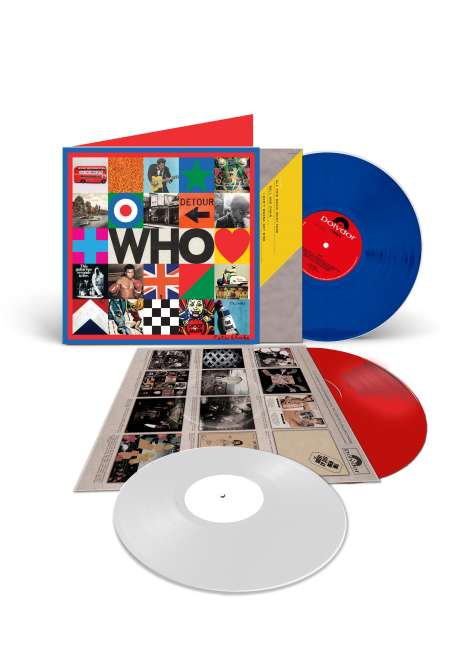 The Who: Who (180g) (Limited Edition) (LP 1: Blue Vinyl/LP 2: White Vinyl/10": Red Vinyl) (45 RPM), 2 LPs und 1 Single 10"