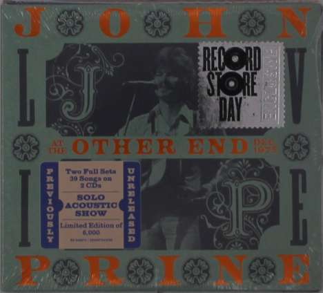 John Prine: Live At The Other End December 1975 (Limited Numbered Edition), 2 CDs