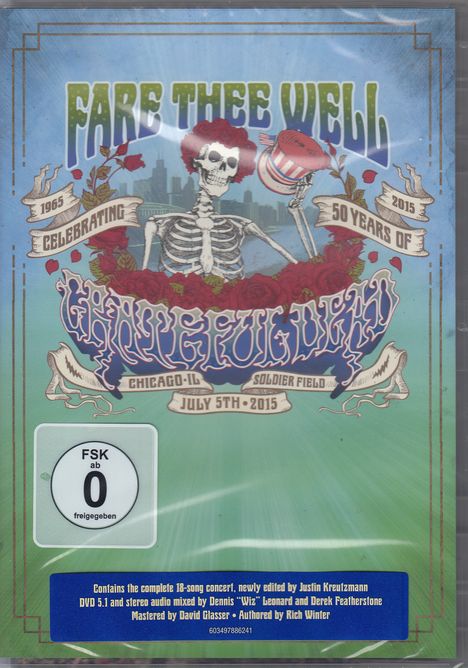 Grateful Dead: Fare Thee Well - July 5th, 2015, 2 DVDs