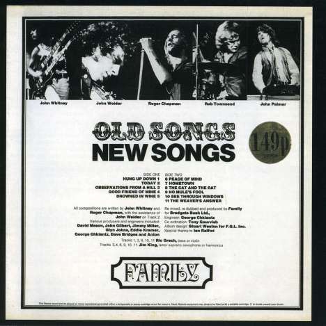 Family (Roger Chapman): Old Songs New Songs, CD