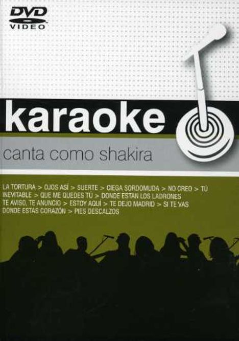 Shakira: Karaoke - Canta como Shakira, DVD