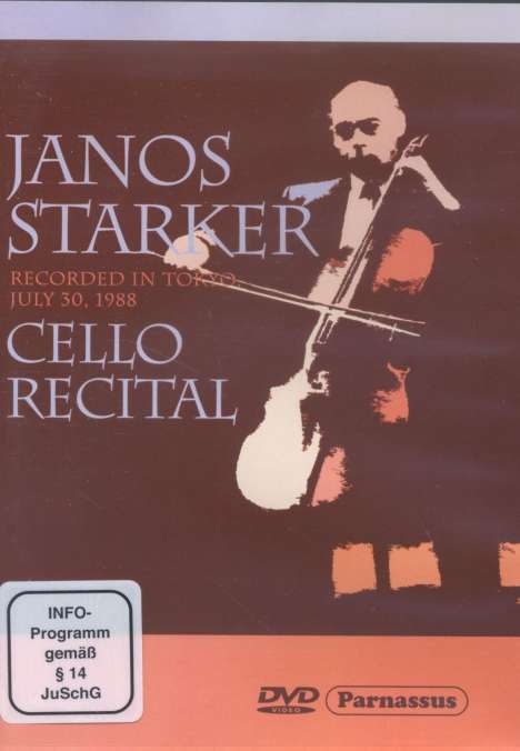 Janos Starker - Cello Recital, DVD