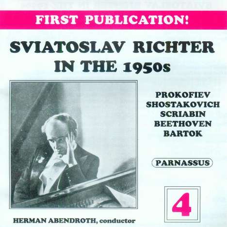 Svjatoslav Richter in the 1950s Vol.4, 2 CDs