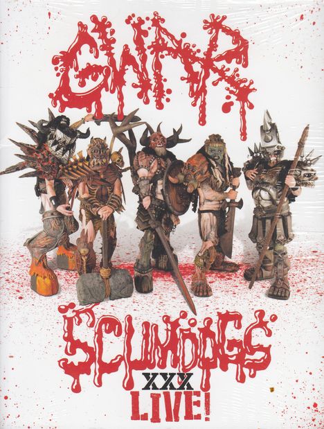 Gwar: Scumdogs XXX Live, 1 CD, 1 DVD und 1 Blu-ray Disc