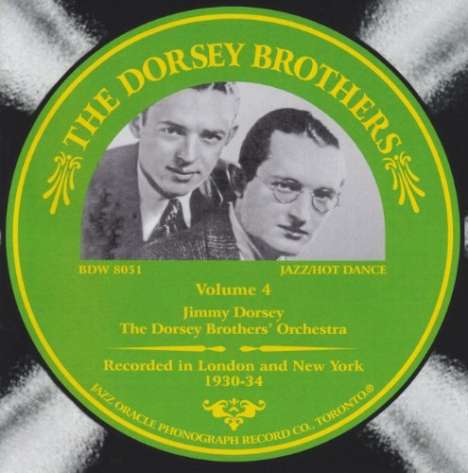 Tommy Dorsey &amp; Jimmy Dorsey: Dorsey Brothers Orchestra Volume 4, CD