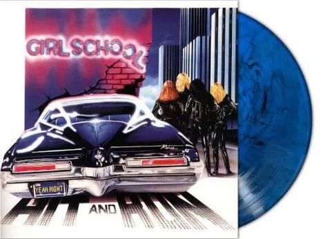 Girlschool: Hit And Run (Blue Marbled Vinyl), LP