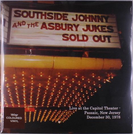 Southside Johnny: Live At The Capitol Theater December 30, 1978 (180g) (Yellow Vinyl), 3 LPs