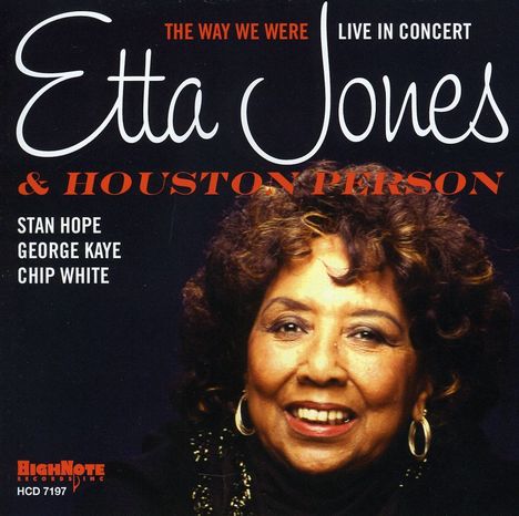 Etta Jones &amp; Houston Person: Way We Were, CD