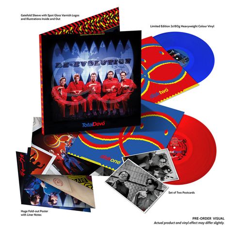 Devo: Total Devo (30th Anniversary Happy Sad) (180g) (Limited-Edition) (Red &amp; Blue Vinyl), 2 LPs