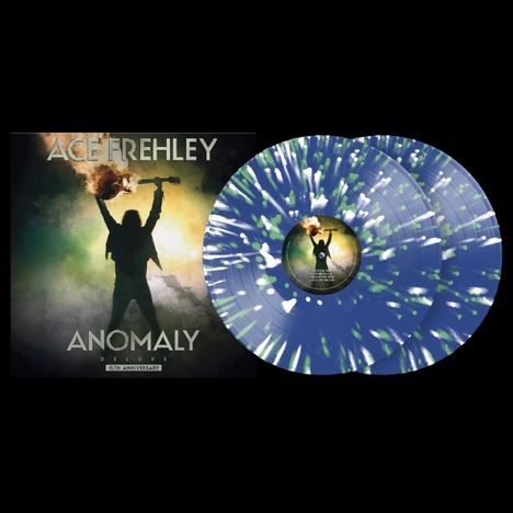 Ace Frehley: Anomaly (15th Anniversary) (180g) (Limited Numbered Deluxe Edition) (Cobalt Blue W/ White &amp; Spring Green Splatter Vinyl), 2 LPs