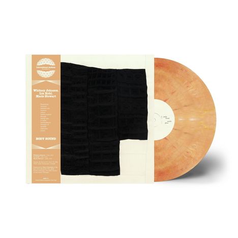 Beige-orange Vinyl, beige Cover mit schwarzer Textur, linker Text: "International Anthem", Künstlernamen und Infos.