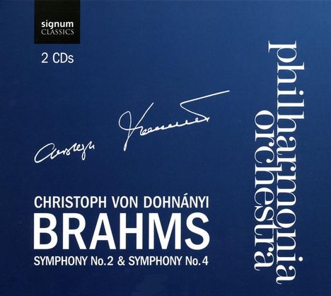 Johannes Brahms (1833-1897): Symphonien Nr.2 &amp; 4, 2 CDs