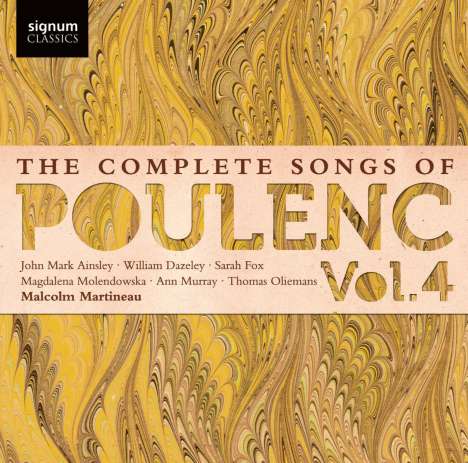 Francis Poulenc (1899-1963): Sämtliche Lieder Vol.4, CD