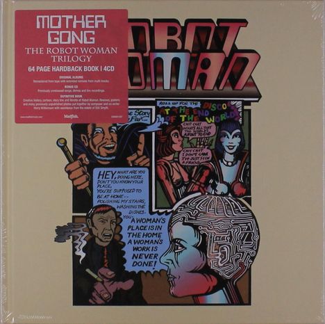 Mother Gong: Robot Woman (Hardback Book), 4 CDs