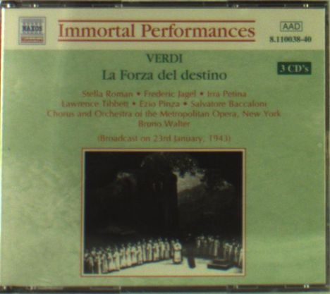 Giuseppe Verdi (1813-1901): La Forza del Destino, 3 CDs