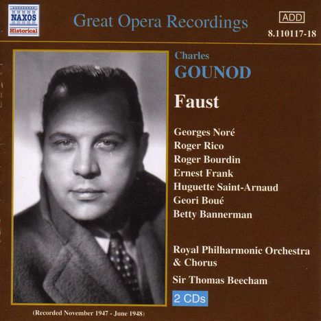 Charles Gounod (1818-1893): Faust ("Margarethe"), 2 CDs