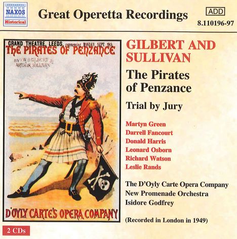 Arthur Sullivan (1842-1900): The Pirates of Penzance, 2 CDs