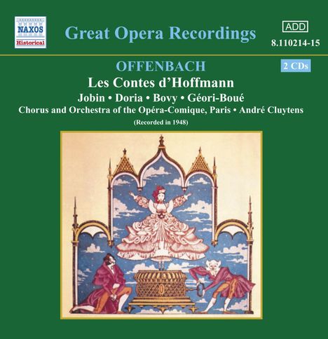 Jacques Offenbach (1819-1880): Les Contes D'Hoffmann, 2 CDs