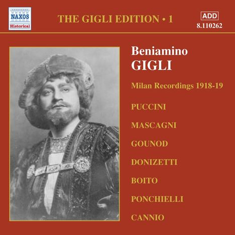 Benjamino Gigli- Edition Vol.1, CD