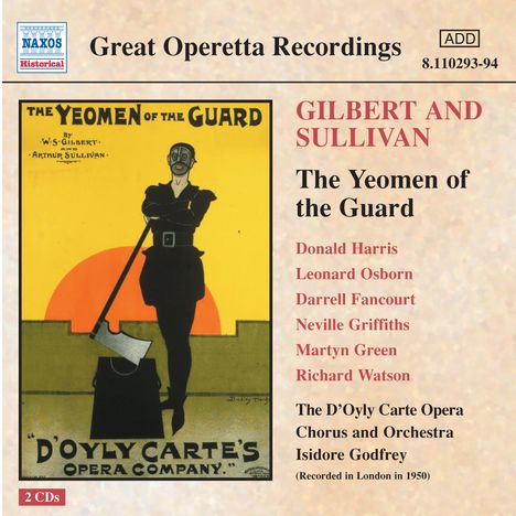 Arthur Sullivan (1842-1900): The Yeomen of the Guard, 2 CDs