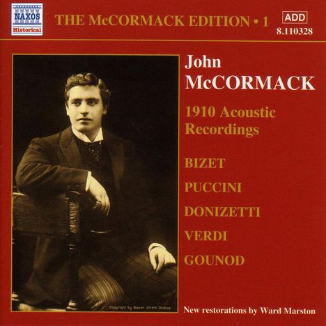 John McCormack-Edition Vol.1/The Acoustic Recordings 1910, CD