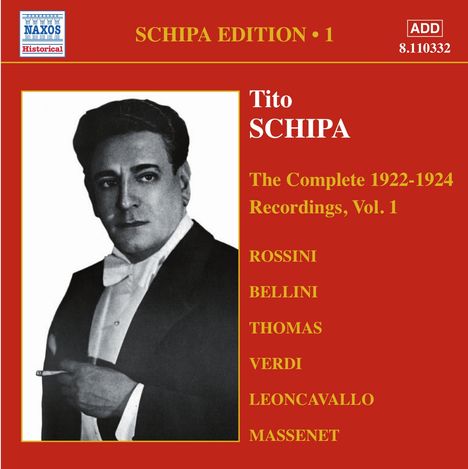 Tito Schipa Edition Vol.1, CD