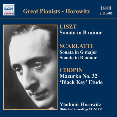 Vladimir Horowitz,Klavier, CD