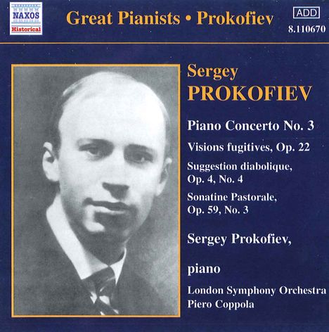 Serge Prokofieff (1891-1953): Klavierkonzert Nr.3, CD