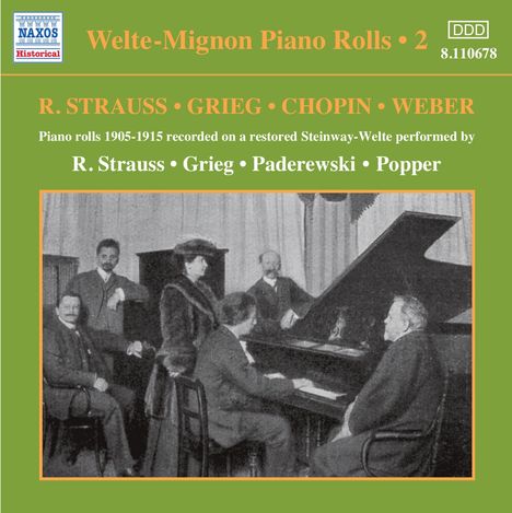 Welte-Mignon - Piano Rolls Vol.2 1905-1915, CD