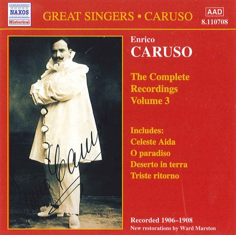 Enrico Caruso:The Complete Recordings Vol.3, CD