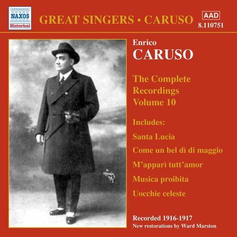 Enrico Caruso:The Complete Recordings Vol.10, CD