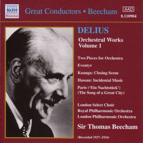 Frederick Delius (1862-1934): Orchesterwerke Vol.1, CD