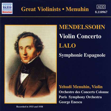 Yehudi Menuhin spielt Violinkonzerte, CD