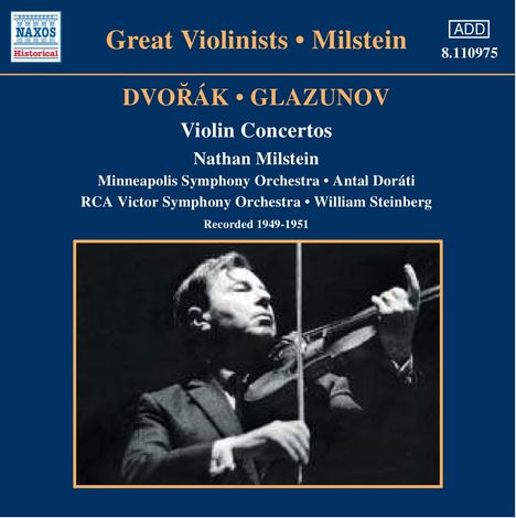 Nathan Milstein spielt Violinkonzerte, CD