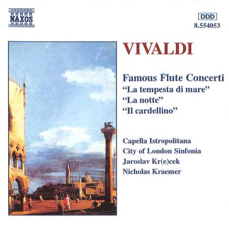 Antonio Vivaldi (1678-1741): Flötenkonzerte op.10 Nr.1-3,5, CD