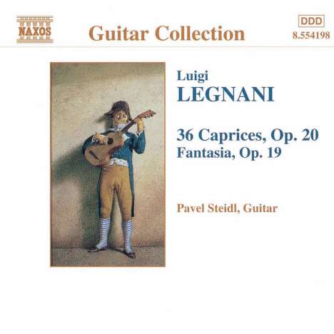 Luigi Rinaldo Legnani (1790-1877): 36 Capricci op.20 für Gitarre, CD