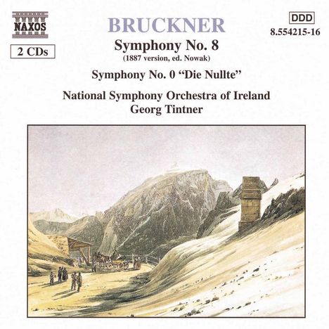 Anton Bruckner (1824-1896): Symphonien Nr.0 &amp; 8, 2 CDs