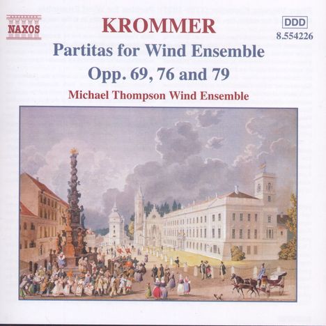 Franz Krommer (1759-1831): Oktett-Partiten für Bläser op.69,76,79, CD