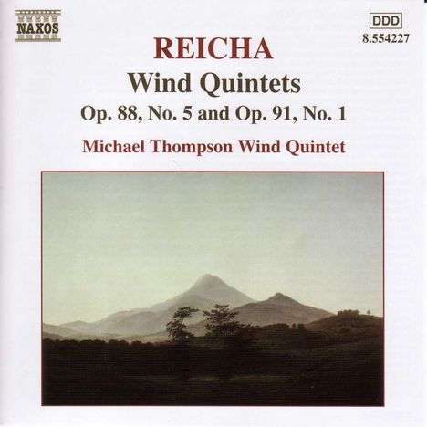 Anton Reicha (1770-1836): Bläserquintette op.88,5 &amp; op.91,1, CD