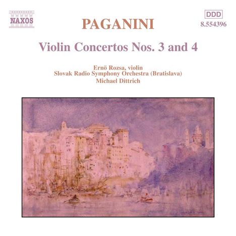 Niccolo Paganini (1782-1840): Violinkonzerte Nr.3 &amp; 4, CD