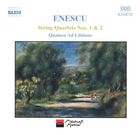 George Enescu (1881-1955): Streichquartette Nr.1 &amp; 2, CD