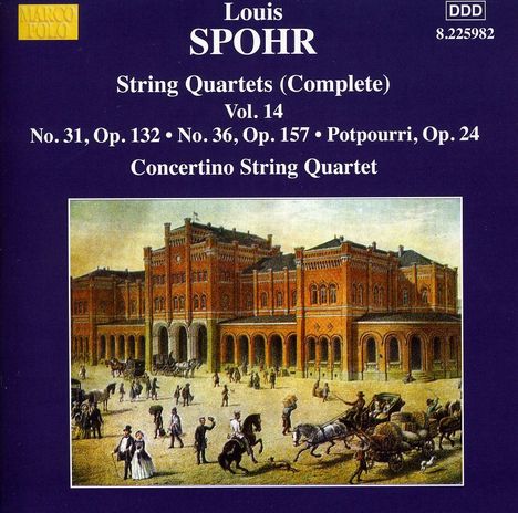 Louis Spohr (1784-1859): Streichquartette Vol.14, 2 CDs