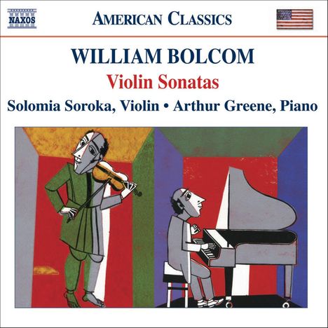 William Bolcom (geb. 1938): Sonaten für Violine & Klavier Nr.1-4, CD