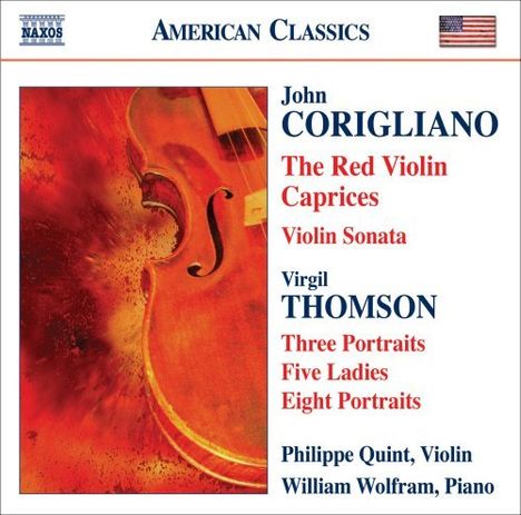 John Corigliano (geb. 1938): Sonate für Violine &amp; Klavier, CD