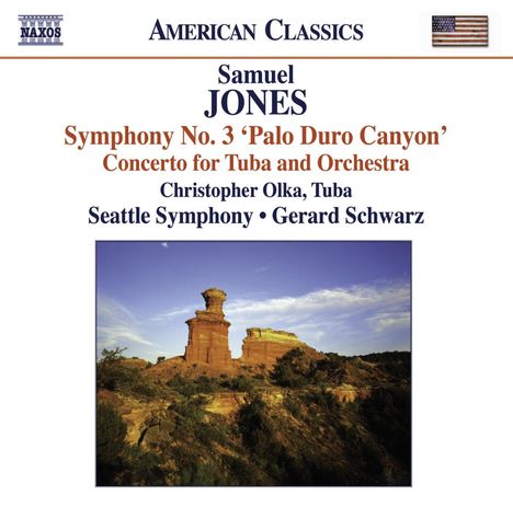 Samuel Jones (geb. 1935): Symphonie Nr.3 "Palo Duro Canyon", CD
