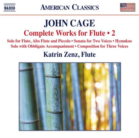 John Cage (1912-1992): Sämtliche Werke für Flöte Vol.2, CD