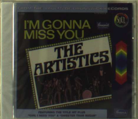 The Artistics: I'm Gonna Miss You, CD