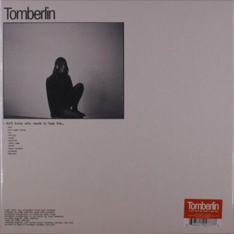 Tomberlin: I Don't Know Who Needs To Hear This...(Limited Edition) (Translucent Orange Vinyl), LP